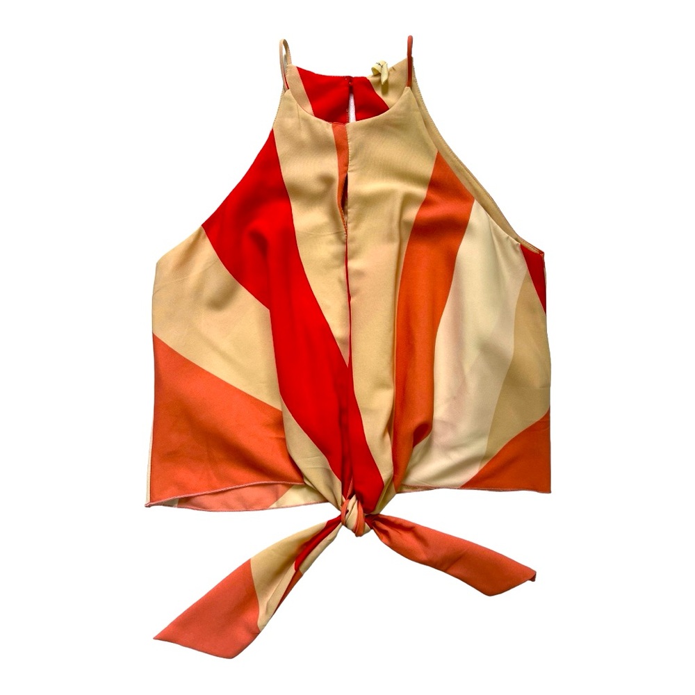 TYCHE  tie front tank blouse